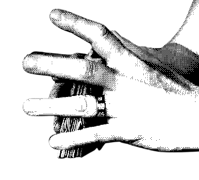 A dithered selfie of Oliver. His eyes are closed, he's wearing a scarf and headphones and is giving a thumbs up.